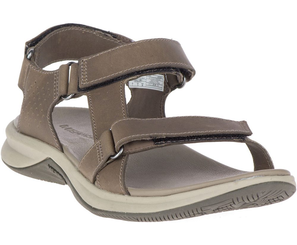 Merrell Sandaler Dame - Tideriser Luna Convert Læder - Brune - AMH836472